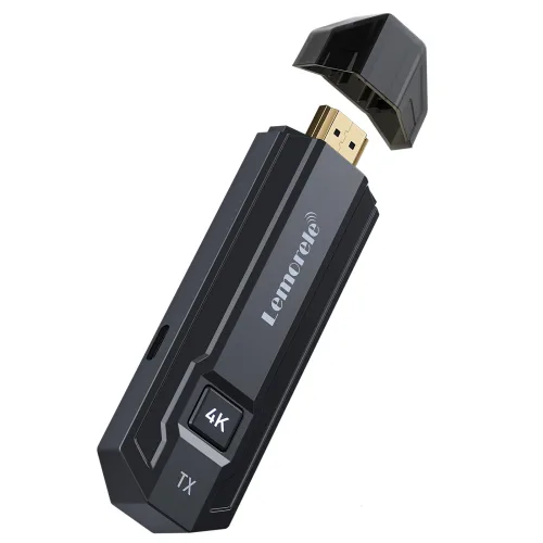 Lemorele 50m 무선 HDMI 송신기 수신기 동글 키트 익스텐더 최대 8개의 송신기로 최대 4K@30Hz 해상도 지원, Only TX, 1개