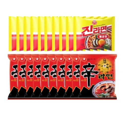 농심 봉지라면 혼합 20봉(신라면10봉+진라면매운맛10봉)