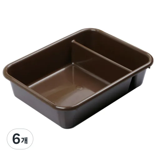 마더쿡 PC 식기 수거함 그릇 수거용 박스 업소용 식당 퇴식대 정리함, 6개