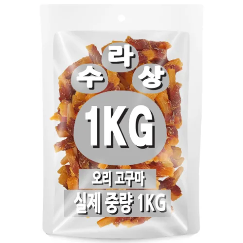 아이핏코리아 강아지 수라상 건조간식, 혼합맛(오리/고구마), 1kg, 1개