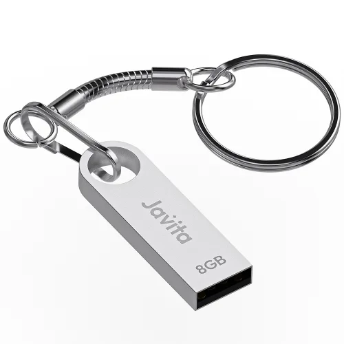 자비타 USB 메모리 카드 실버, 1개, 8GB