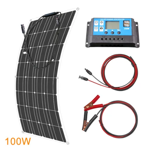 ASUNERGE 아수네르게 12V 플렉시블 태양광 패널 600W 100W 200W 300W 400W 500W 구부릴 수 있는 방수 단결정 의 태양광 패널 RV용