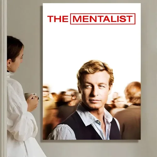 TV The M-M-Mentalist 애니메이션 페인팅 캘리그래피 HD 방수 캔버스 포스터 아트: 미적 벽 장식 홈, 바 등