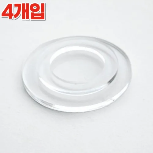아크릴팩토리 국내제작 아크릴 투명 가구받침대 바닥 눌림 보호 4개입, 4개