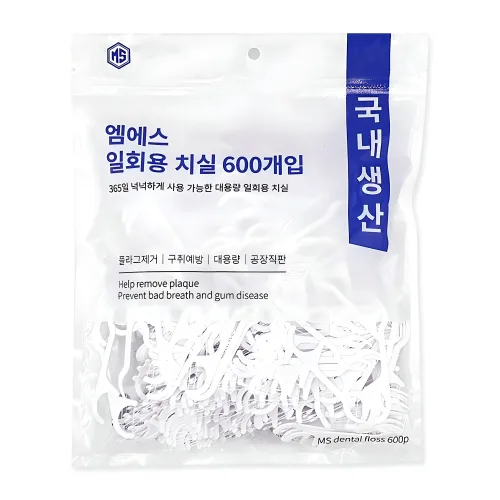 엠에스덴탈 일회용 치실, 18mm, 600개입, 1개