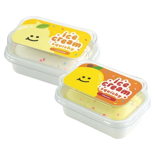 핑크풋 아이스크림 스퀴시 37g x 2종 세트, 망고, 바닐라, 1세트