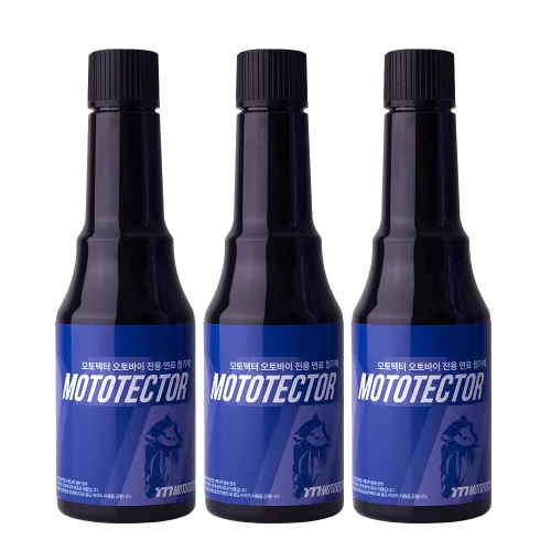 오토바이 연료첨가제 바이크 스쿠터 매연감소 연비개선 수분제거제 모토텍터 100ml, 3개