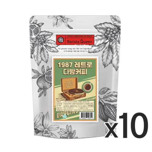 바리스타퀸 1987 레트로 다방커피, 1kg, 1개입, 10개