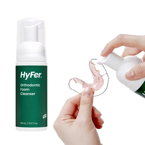 하이퍼 치아 유지장치 교정기 틀니 의치 세척 폼 거품 세정제 세정폼, 1개, 150ml