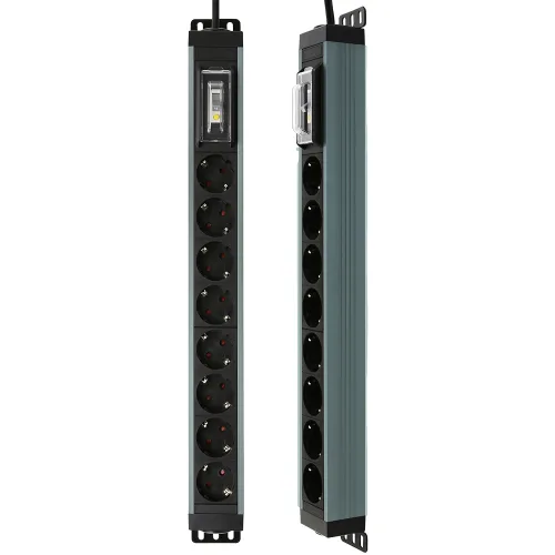 아이정 더넓은 4000W 고용량 알루미늄 누전차단기 8구 멀티탭, 1개, 누전 스페이스그레이, 5m