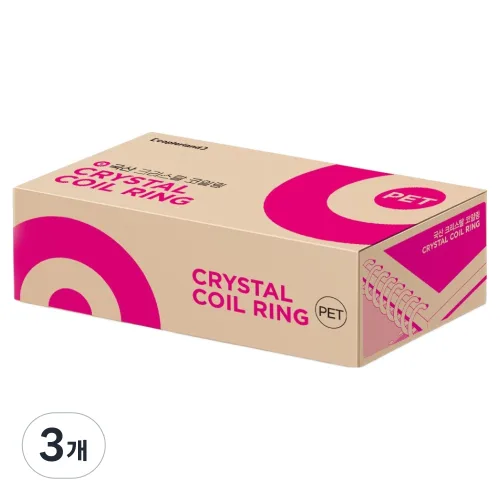 카피어랜드 3:1 PET 코일링 1kg 73개입, 블랙, 3개, 14mm