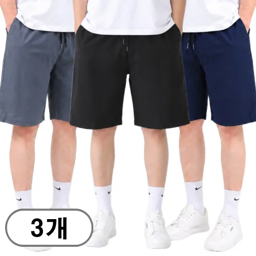 차쿠 2+1 남성 아이스 냉감 반바지 5부 시원하고 가벼운 밴딩 편한 반바지 캐주얼 숏팬츠 빅사이즈