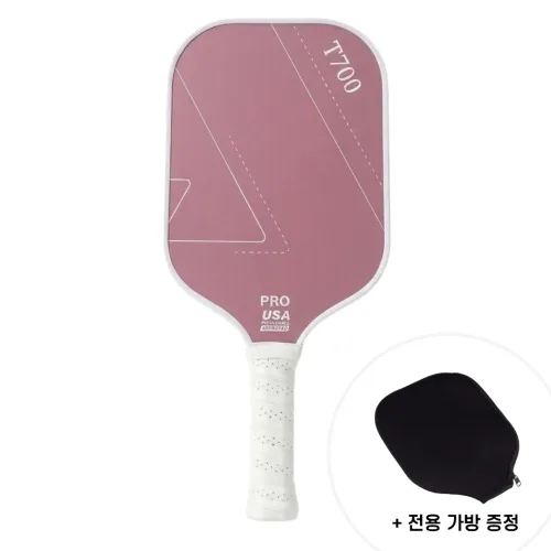 피클펄스 USAP 공인 프리미엄 피클볼라켓 T700(카본 섬유) 피클볼패들 피클볼세트, 1세트, 02. T700 카본 엣지 핑크 에디션(+가방_