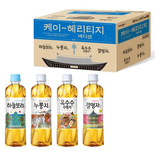 웅진 K헤리티지 에디션 500ml x 4종 x 6p + 굿즈 랜덤발송 세트