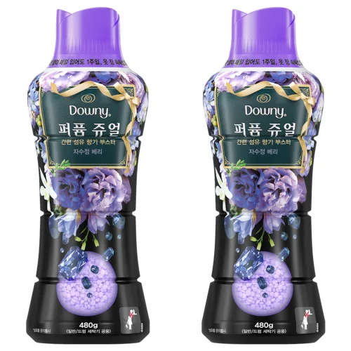 다우니 퍼퓸 쥬얼 자수정 베리 향기부스터, 480g, 2개