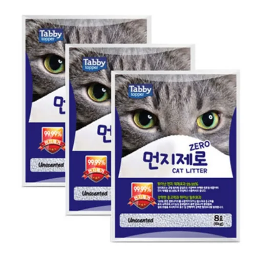 먼지제로 흡수형 벤토나이트 고양이 모래 무향