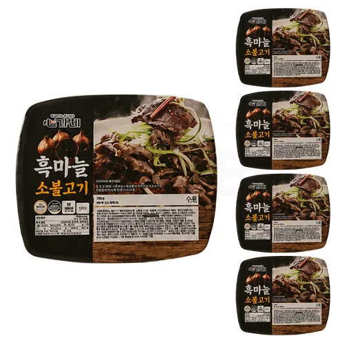 저녁반찬 간편조리 양념불고기 이용식 심가네 흑마늘 소불고기 밀키트 냉동식품 감칠맛 밥도둑 대용량 프리미엄 수제양념