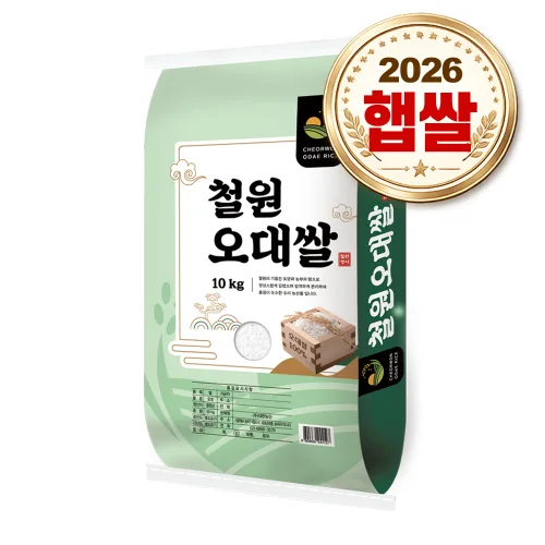 대한농산 철원오대쌀 10kg / 26년 햅쌀 / 상등급 단일품종 안전박스포장, 1개