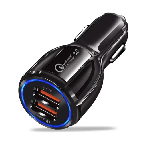 [세일] 기가엠 고속충전 퀼컴퀵차지 3.0 2포트 차량용 충전기 고속 시거잭, usb 타입