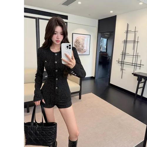 점프수트 슬림핏 프렌치 스타일