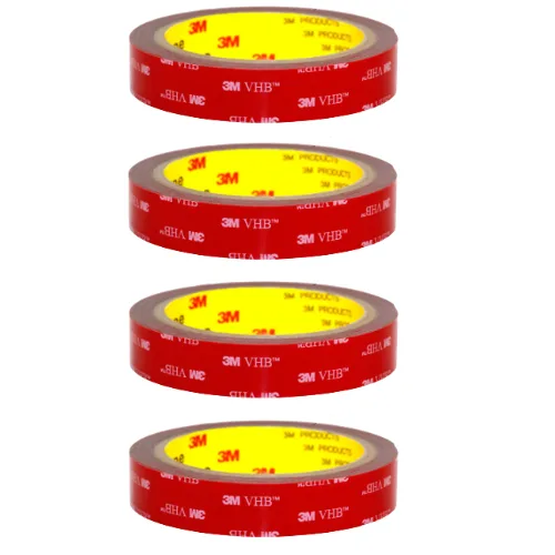 아름 3M VHB(초강력) 다목적 양면테이프 1cm 길이 3미터 X 4개, 4개