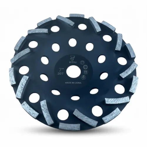 공구PXJ 7인치 다이어몬드날 평컵 연마석 그라인더날 대리석 석재 콘크리트, 1개