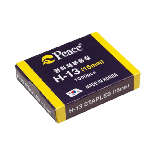 제본용 스테플러침 H-13호침 15mm 120매용, 단일상품