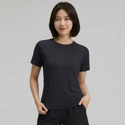 [올레브] 여성용 메쉬 반팔 티셔츠 땀흡수 빠른 러닝 헬스 요가복 상의