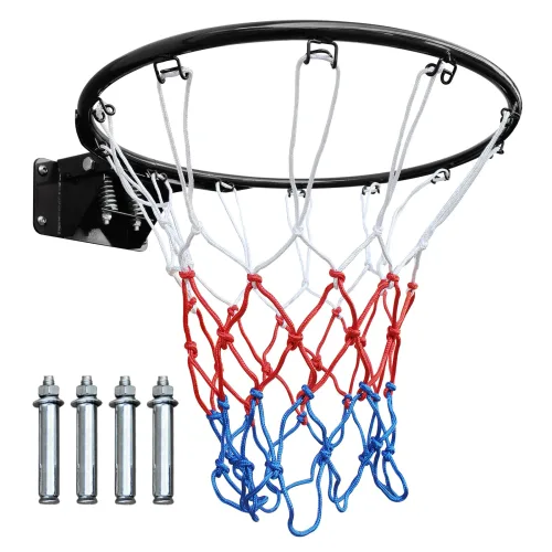 농구골대 NBA 규격 벽걸이 간이 농구링, 1개, black