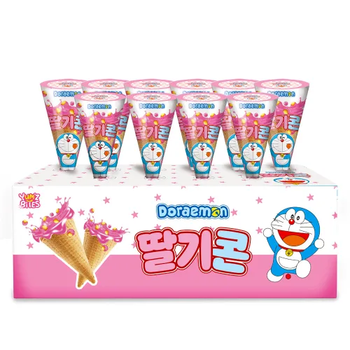 나무인터내셔널 도라에몽 딸기콘 과자, 15g, 20개