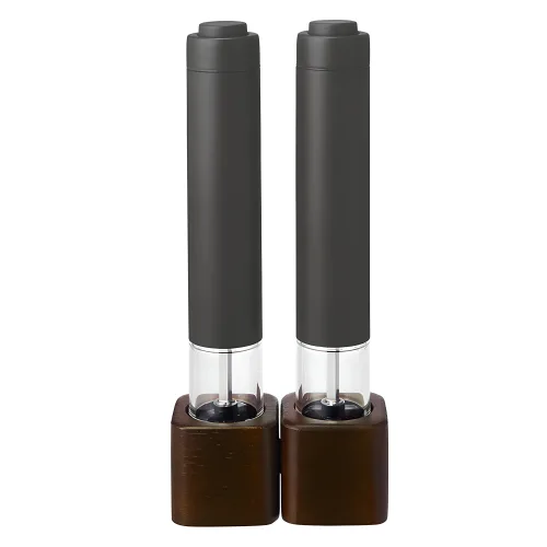 레꼴뜨 전동 솔트 페퍼 그라인더 다크그레이, 22ml, 2개