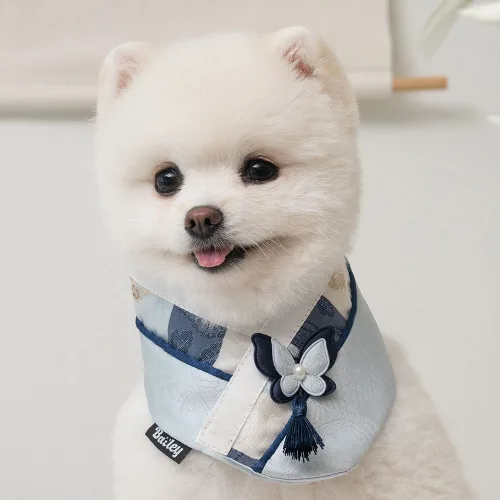 베일리 강아지 반려동물 한복 케이프 스카프