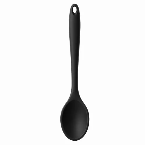 히어블 실리콘 요리용 숟가락, 1개, 블랙