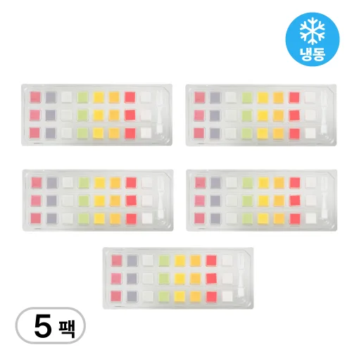 과일큐브치즈 8가지맛 24구간식 안주, 5개, 90g