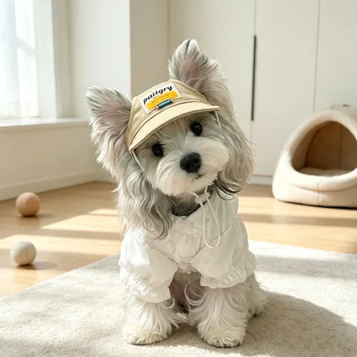 고양이 펫 썬캡 귀여운 프린트 패션모자 자외선차단 야외용 두상조절 가능, 1개, A