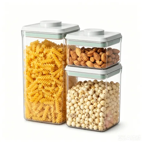 피라모니 원터치 대용량 진공 밀폐용기 세트, 3종세트(1200+2000+3300ml), 1세트