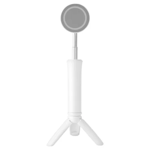 레벤트 맥세이프 3in1 미니 셀카봉 삼각대, 화이트, 1개, TS01