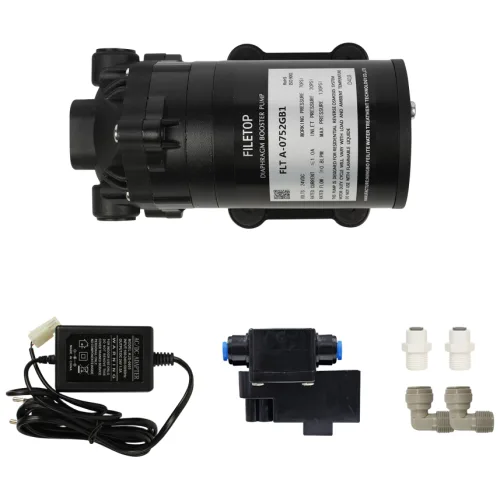 FLT-075G 정수기용 부스터 펌프 단품/세트 DC24V 모터펌프 아답터 압력센서, 1개, A-0752GB1