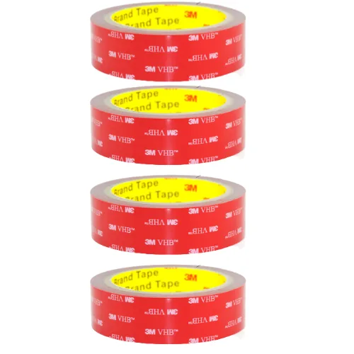 아름 3M VHB(초강력) 다목적 양면테이프 2cm 길이 3미터 X 4개, 4개