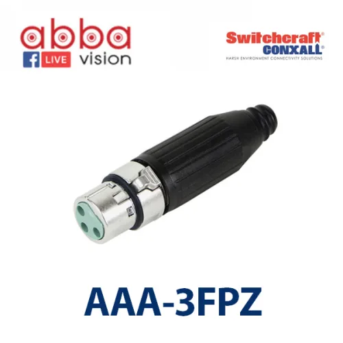 스위치크래프트 XLR 3핀 암 땜용 커넥터 AAA3FPZ / 캐논 단자 / 플라스틱