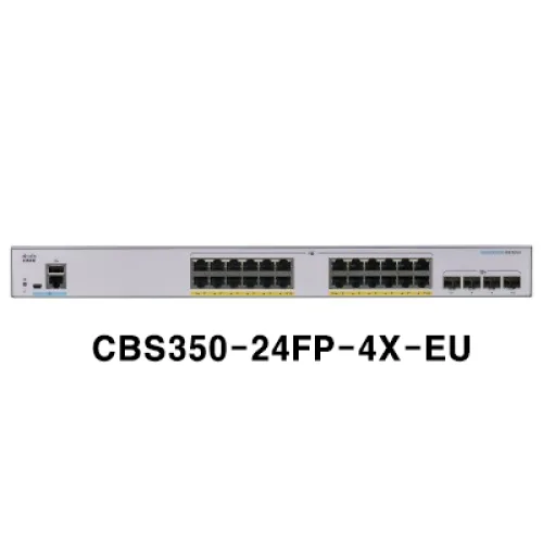 시스코 CBS350-24FP-4X-EU POE24포트 관리형스마트 기가비트스위치허브 10G 4SFP+광포트지원, CBS350-24FP-4X-EU, 1개