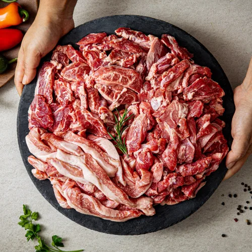 고기고 구이용 뒷고기모듬 항정살 관자살 뽈살, 4개, 500g