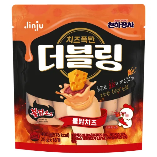 더블링 소시지 불닭치즈, 400g, 1개