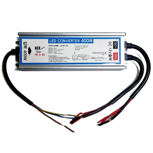 LED 컨버터 SMPS DC12V 400W JD 방수 간판 안정기 3구 모듈, 1개