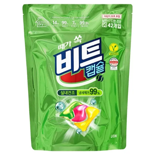비트 캡슐 실내건조 캡슐세제 그린 플로럴향