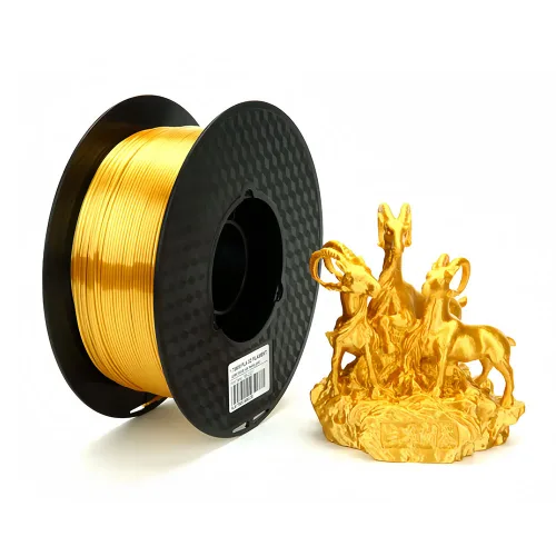 CC3D PLA 실크 골드 3d 프린터 소모품 실크 1.75mm 1000G 3D 프린터 재료 실크 pla 인쇄 리필 필라멘트 진공 포장 1kg 반짝이다 실크 금속 광택