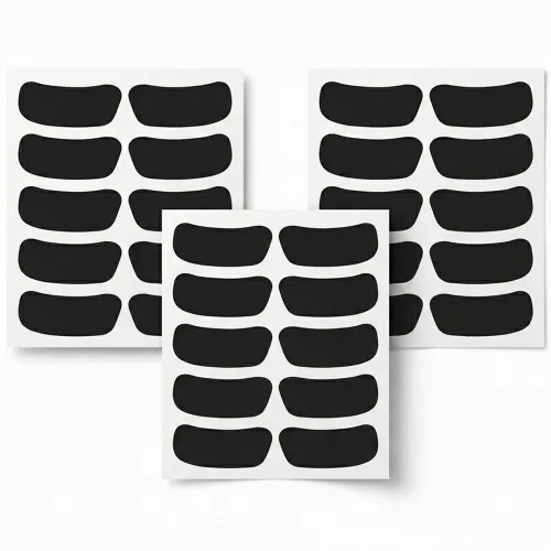 로로포우 야구 아이패치 눈부심 방지 스티커, 블랙, 3세트
