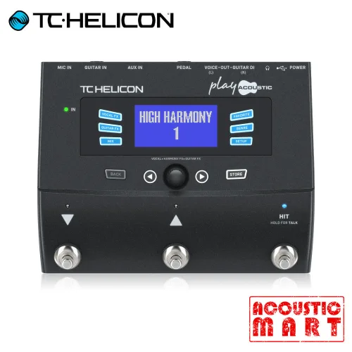 TC Helicon PLAY ACOUSTIC 플레이 어쿠스틱 보컬 통기타 이펙터, 1개