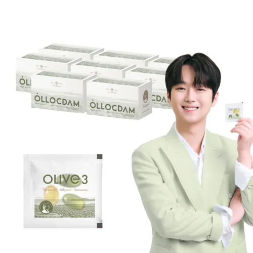 올록담 올리브3 EVOO 지중해 올리브오일캡슐, 72정, 1박스, 72정, 8박스