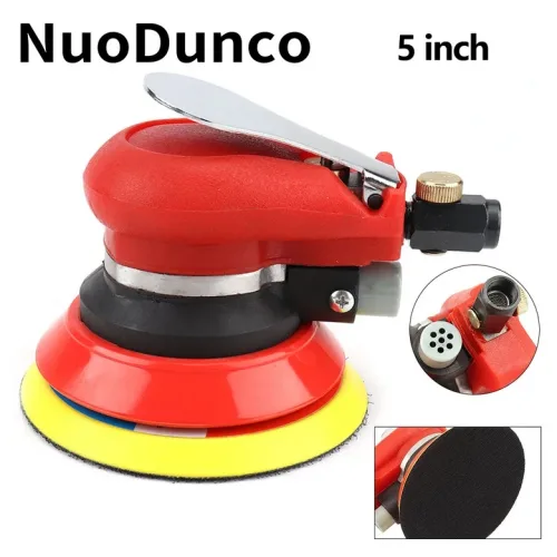 고품질 5 "6" 공압 공기 궤도 샌더 125/150mm 공기 샌딩 머신 폴리 셔 공기 도구 목재 자동차 금속 연마